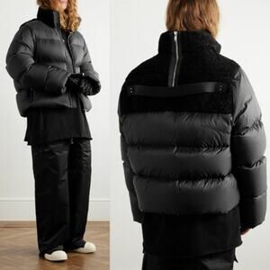 Moncler x Rick Owens | NWT Cyclopic Shearling-Trimmed Down Puffer Jacket 3 US L